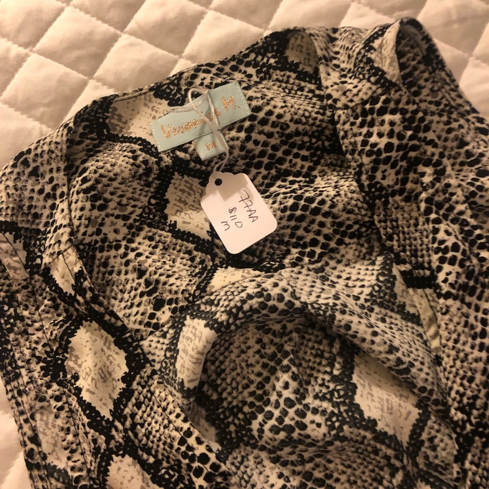 Snakeskin Print Pants one piece
